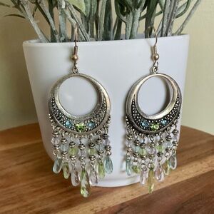 Silver Gypsy Chandelier Earrings
